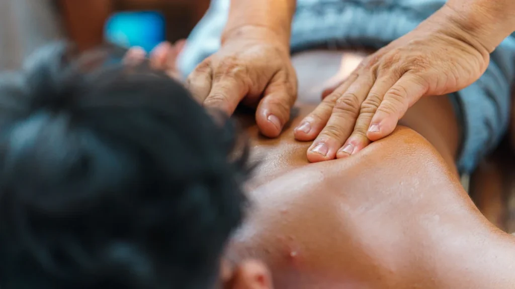 Relaxing hands-on back session for lasting relief from everyday back pain