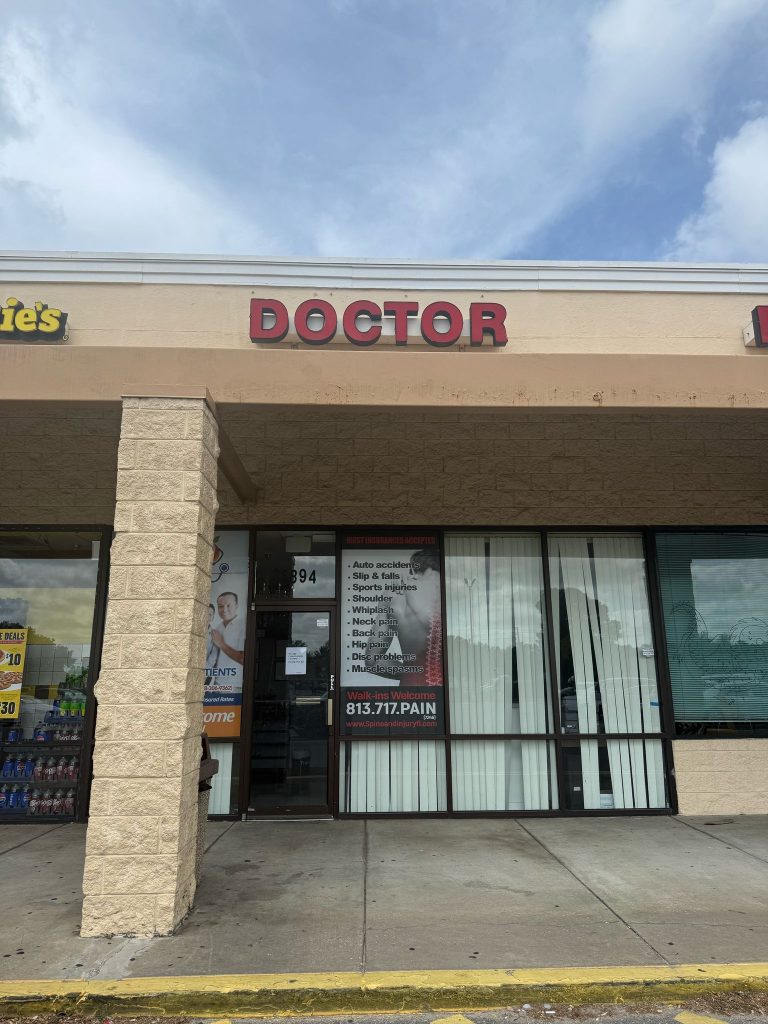 Storefront of Spine and Injury Associates on US 27 in Haines City