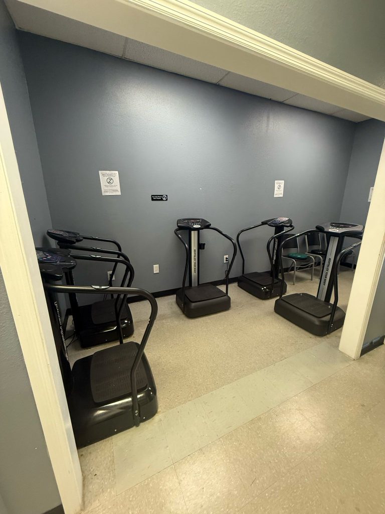 Therapy equipment in the rehab area at Spine and Injury Associates Haines City