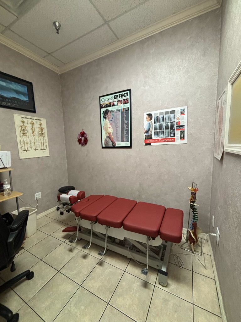 Chiropractic adjustment room at Spine and Injury Associates Orlando